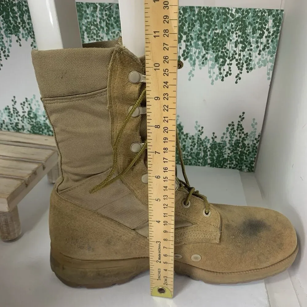 Altama Tan Suede Combat Boots Vibram Sole Military Tactical Men's Size 10